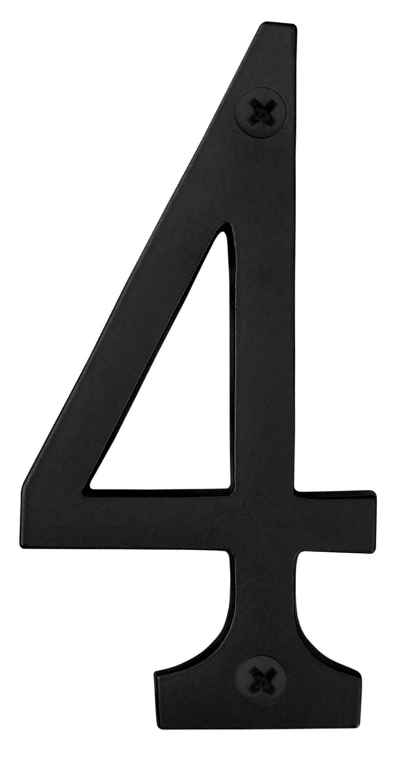 Knoxx Hardware B4N804 Black Address Numbers Traditional 4