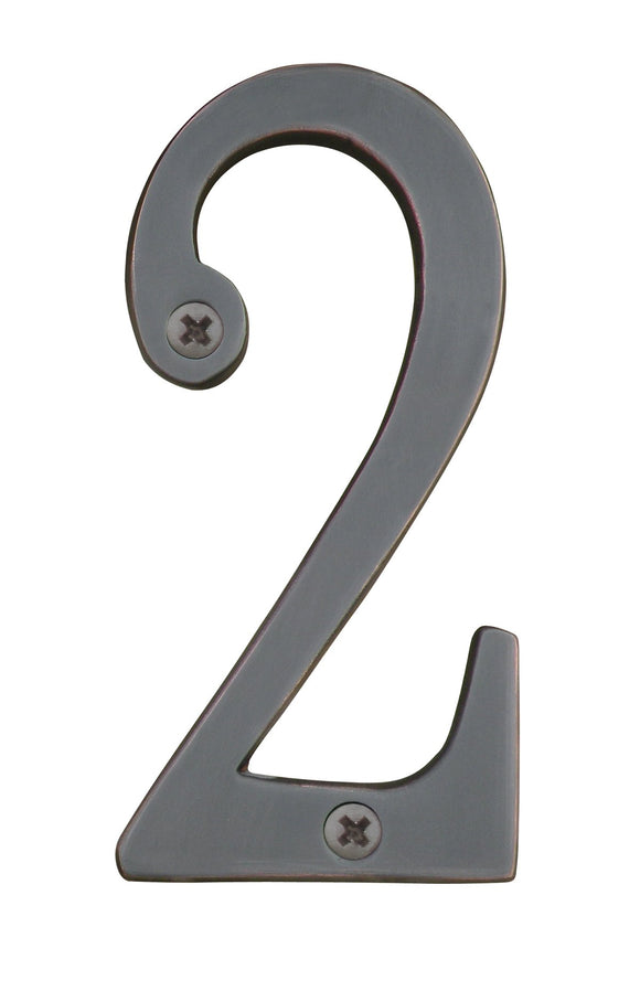 Knoxx Hardware B4N602 Oil Rubbed Bronze Address Numbers Traditional 4