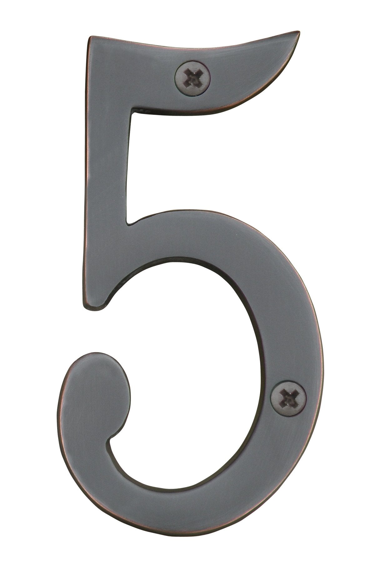 Knoxx Hardware B4N605 Oil Rubbed Bronze Address Numbers Traditional 4" Numeral 5