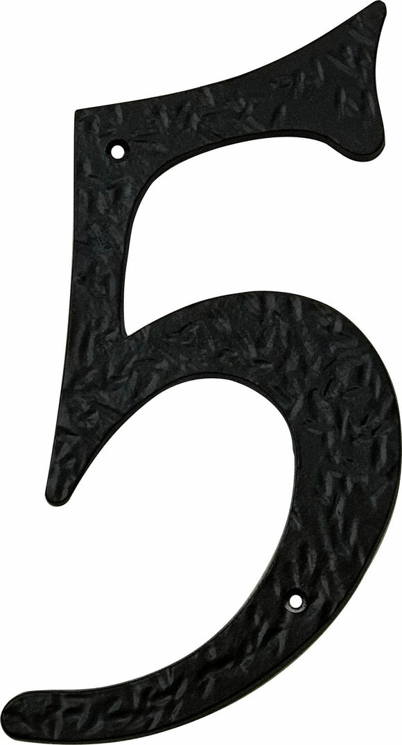 Knoxx Hardware AN205 Traditional Black House Number 5