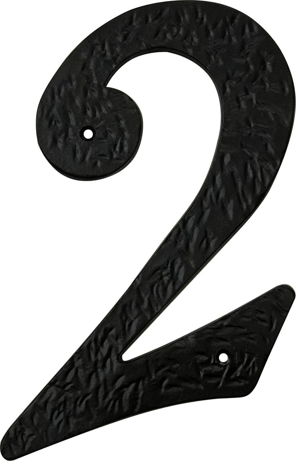 Knoxx Hardware AN202 Traditional Black House Number 2