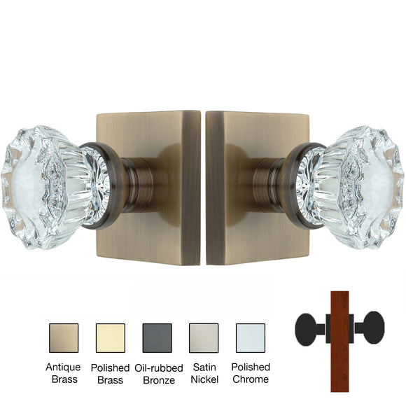 Square Rose with Crystal Door Knobs - Double Dummy