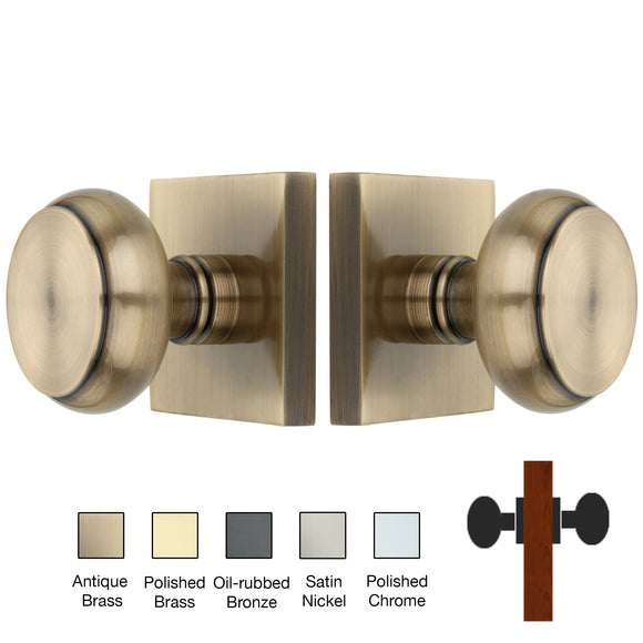 Square Rose with Flat Door Knobs - Double Dummy