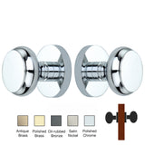 Round Rose with Flat Door Knobs - Double Dummy