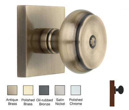 Square Rose with Cambridge Door Knobs - Single Dummy