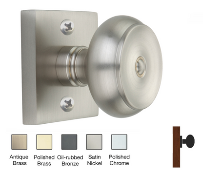 Square Rose with Cambridge Door Knobs - Single Dummy