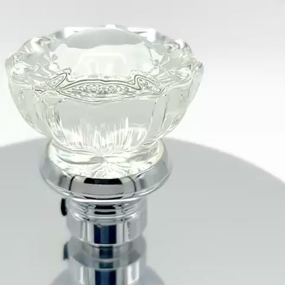 Round Rose with Crystal Door Knobs - Single Dummy