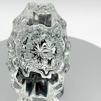 Square Rose with Calvert Crystal Door Knobs - Double Dummy