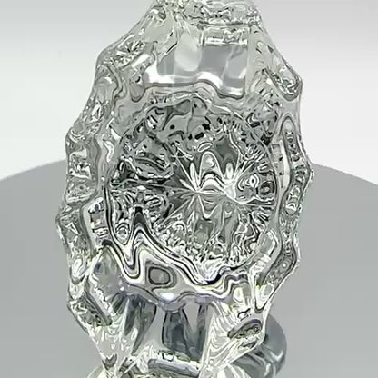 Square Rose with Calvert Crystal Door Knobs - Double Dummy