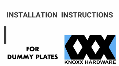 Colonial Plate with Flat Knob - Double Dummy