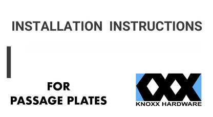 Colonial Plate with Flat Knob - Passage / Hallway / Closet