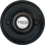 Knoxx Hardware BBP6 Series 2.5" Traditional Door Bell Button, 1-Pack