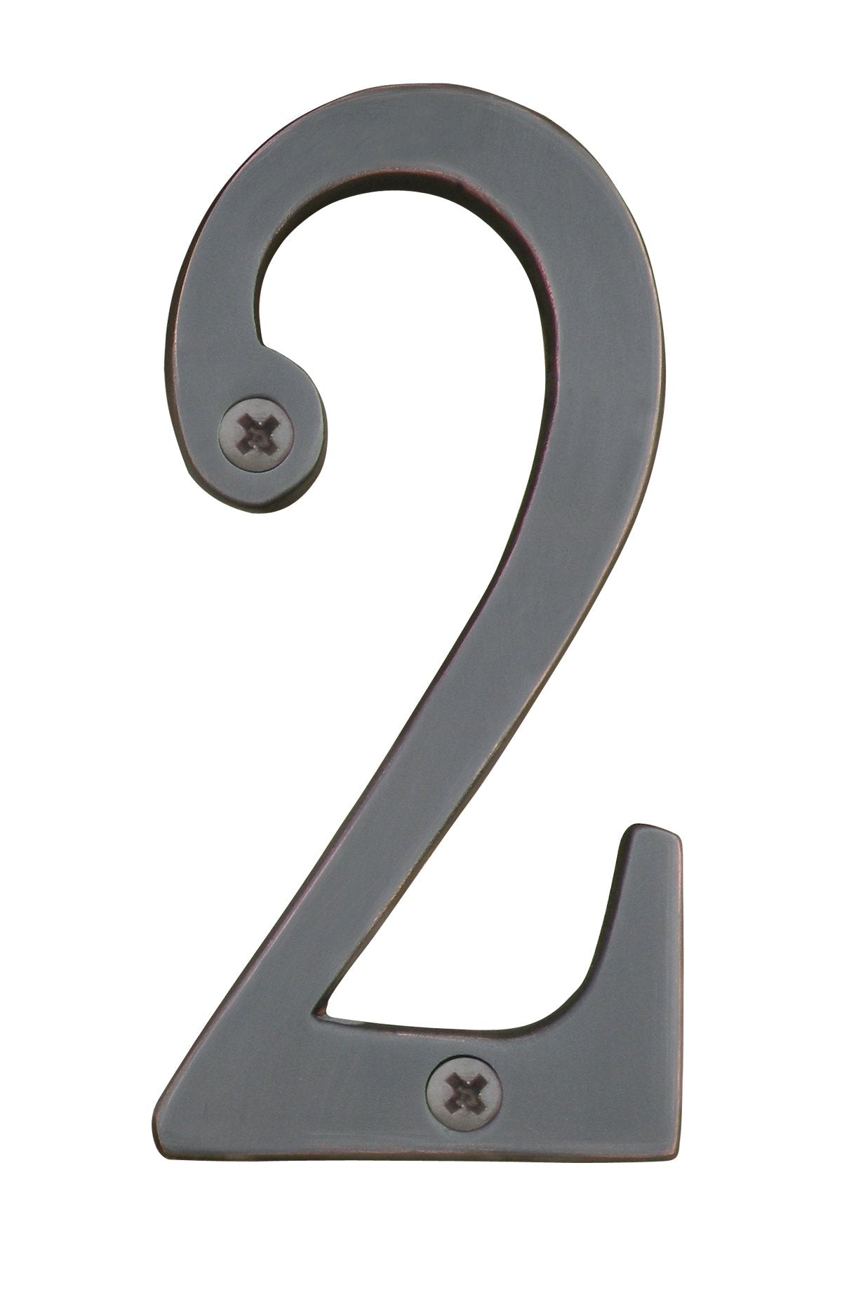 Knoxx Hardware B4N602 Oil Rubbed Bronze Address Numbers Traditional 4" Numeral 2