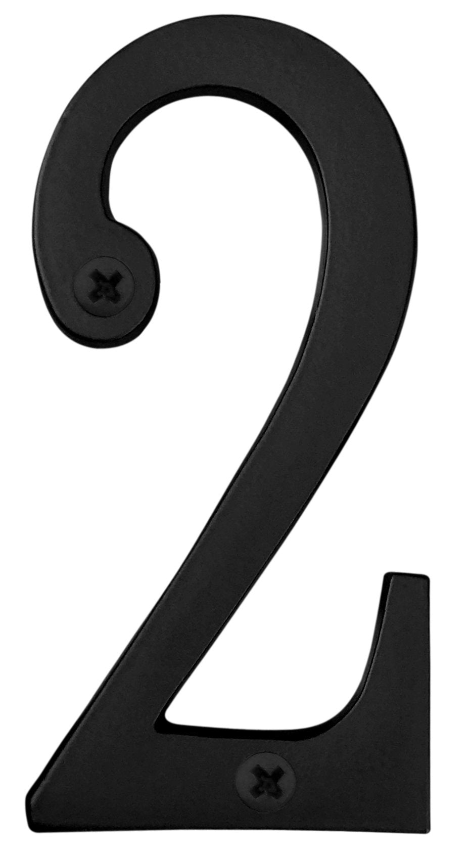 Knoxx Hardware B4N802 Black Address Numbers Traditional 4" Numeral 2