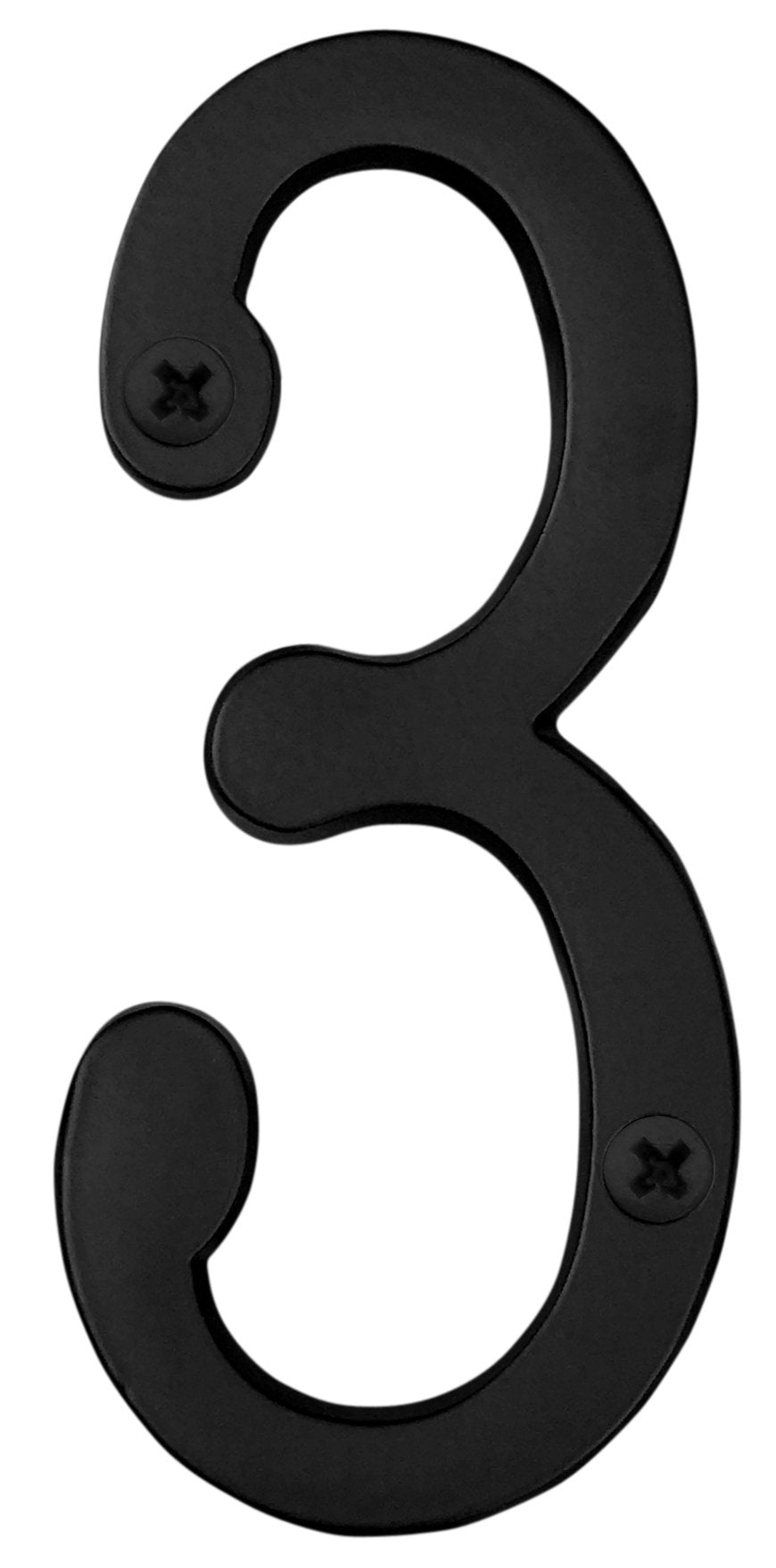 Knoxx Hardware B4N803 Black Address Numbers Traditional 4" Numeral 3