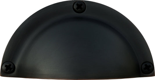 Knoxx Hardware BDP23XORB Oil Rubbed Bronze 3" C-C Contemporary Forged Brass Drawer/Cabinet Cup Pull, 1-Pack