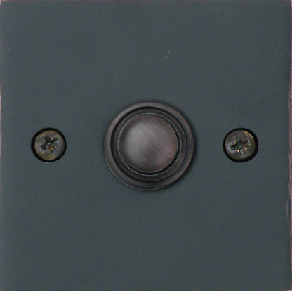 Knoxx Hardware BBP2 Series 2.5" Square Door Bell Button, 1-Pack