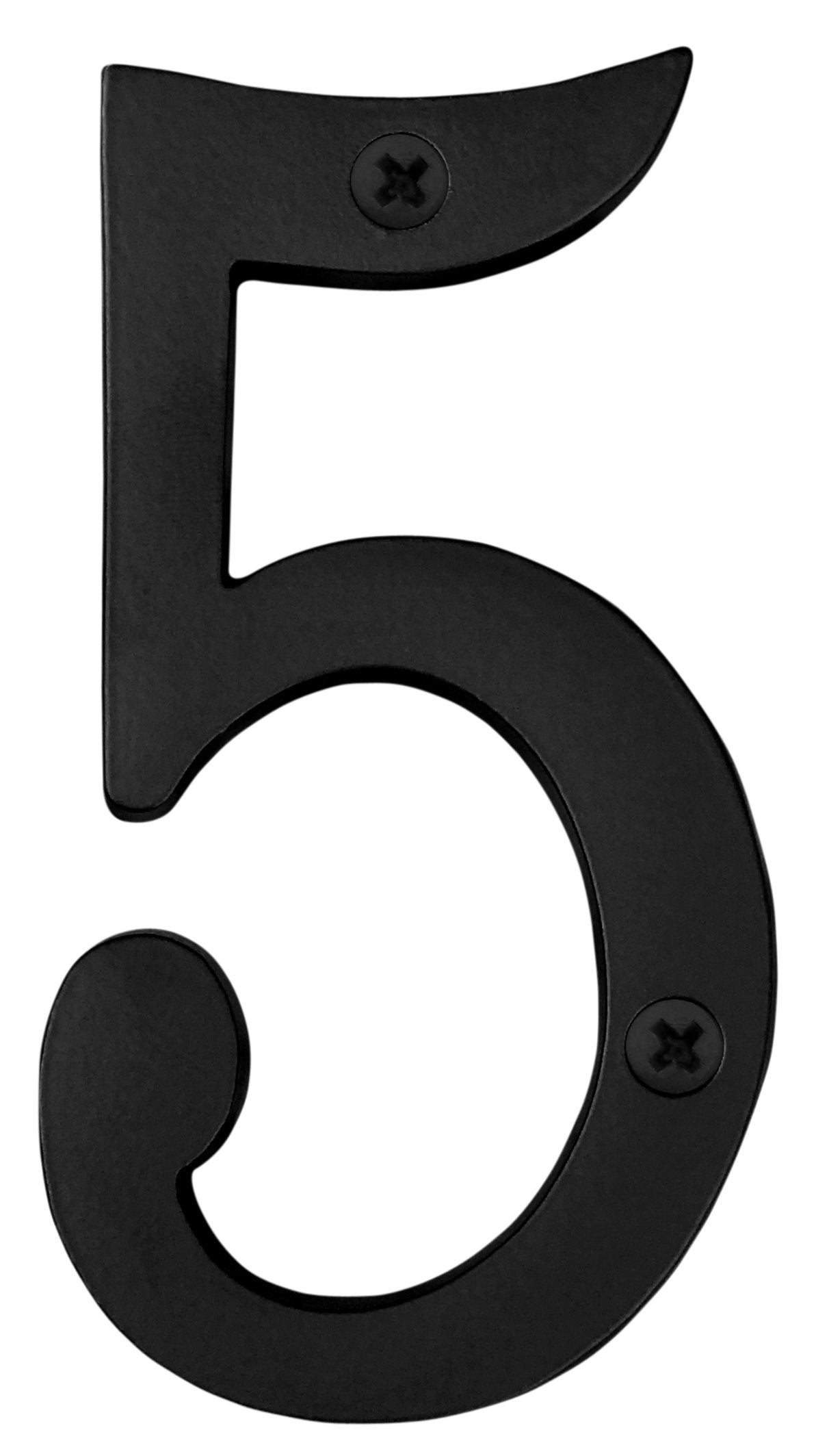 Knoxx Hardware B4N805 Black Address Numbers Traditional 4" Numeral 5