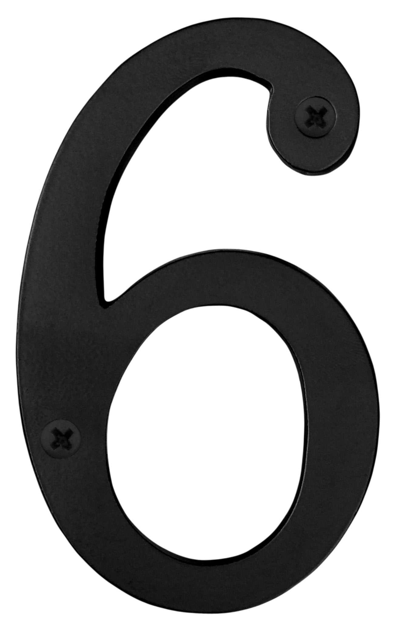 Knoxx Hardware B4N806 Black Address Numbers Traditional 4" Numeral 6