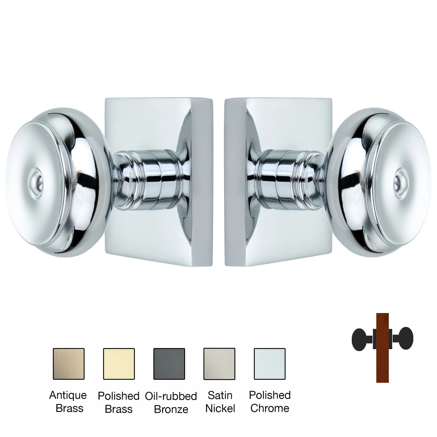 Square Rose with Cambridge Door Knobs - Double Dummy