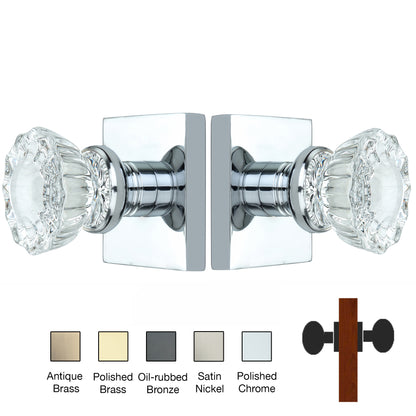 Square Rose with Crystal Door Knobs - Double Dummy