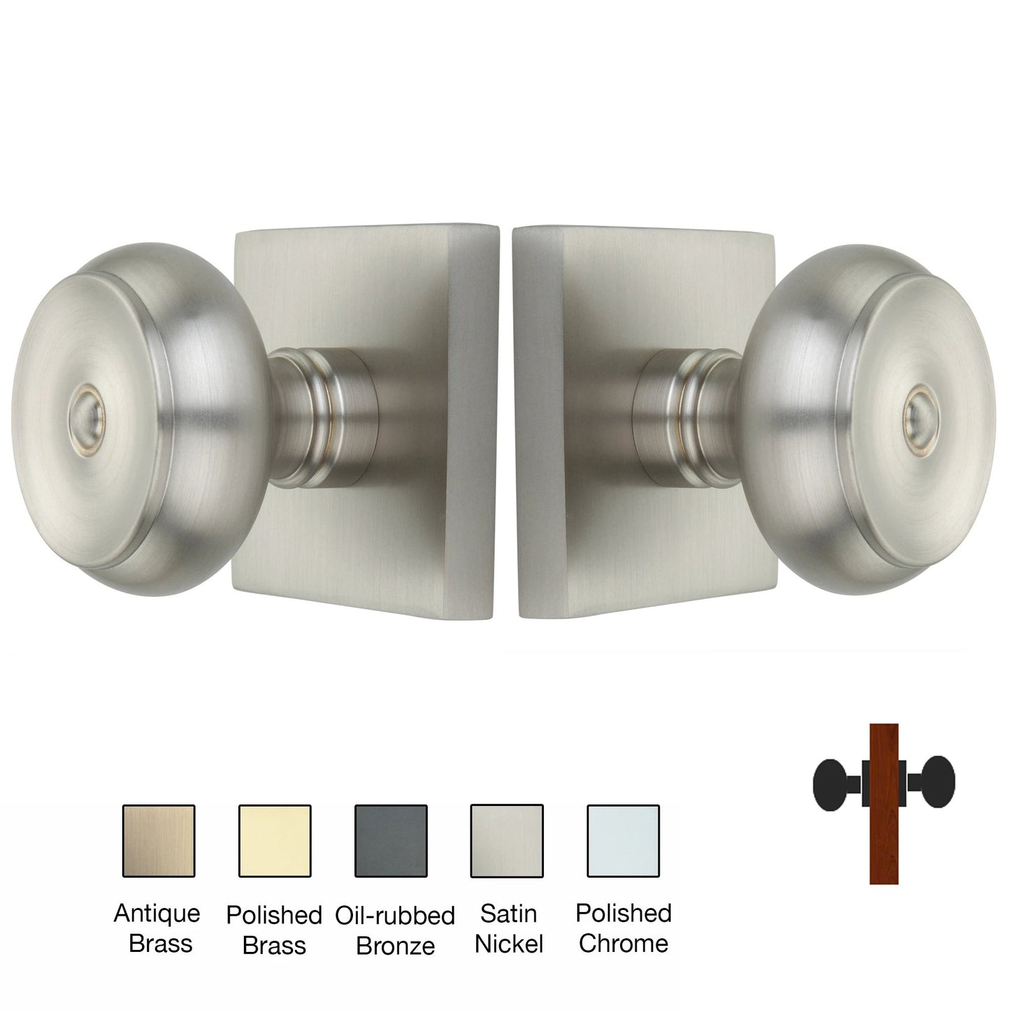 Square Rose with Cambridge Door Knobs - Double Dummy