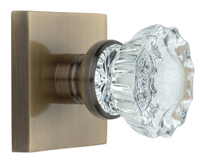 Square Rose with Crystal Door Knobs - Double Dummy