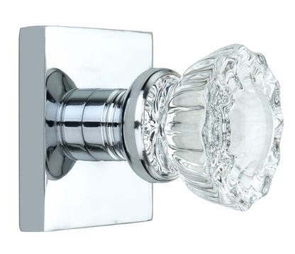 Square Rose with Crystal Door Knobs - Double Dummy