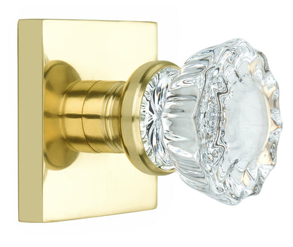 Square Rose with Crystal Door Knobs - Double Dummy