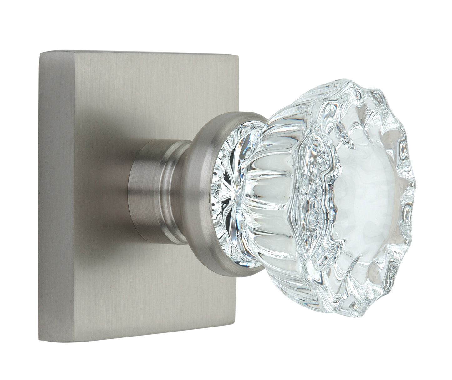 Square Rose with Crystal Door Knobs - Double Dummy