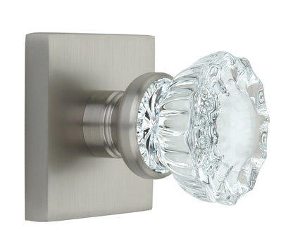 Square Rose with Crystal Door Knobs - Double Dummy