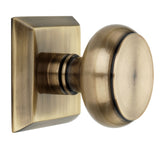 Metro Square Rose with Flat Door Knobs - Double Dummy