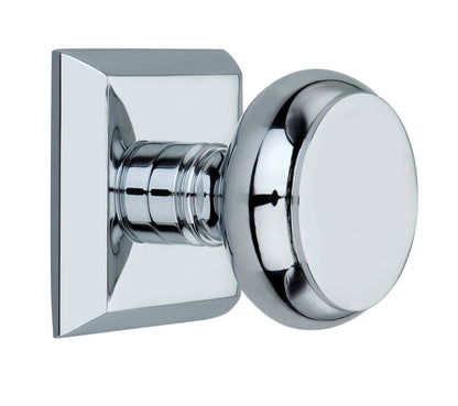 Metro Square Rose with Flat Door Knobs - Double Dummy