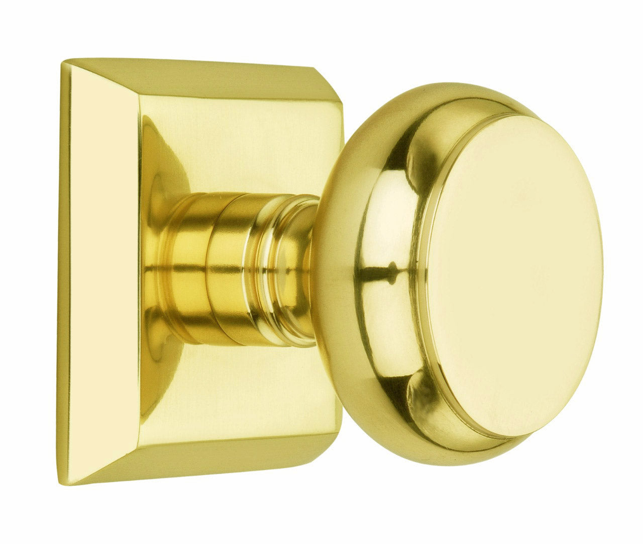 Metro Square Rose with Flat Door Knobs - Passage / Hallway / Closet