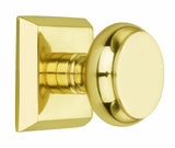 Metro Square Rose with Flat Door Knobs - Double Dummy