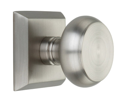 Metro Square Rose with Flat Door Knobs - Double Dummy