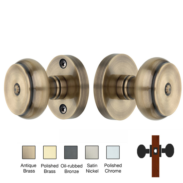 Round Rose with Cambridge Door Knobs - Passage / Hallway / Closet –  KnoxxHardware