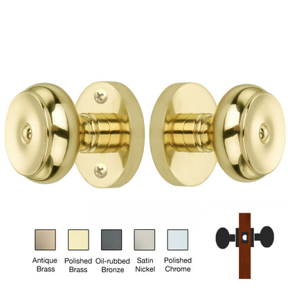 Round Rose with Cambridge Door Knobs - Passage / Hallway / Closet