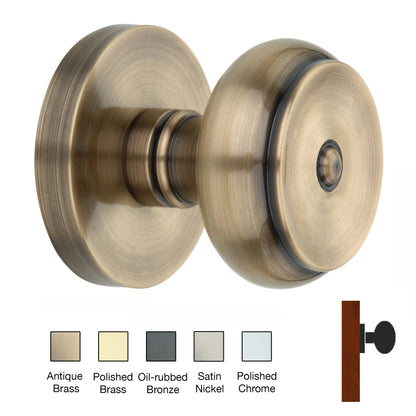 Round Rose with Cambridge Door Knobs - Single Dummy